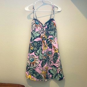 Jcrew tropical print dress